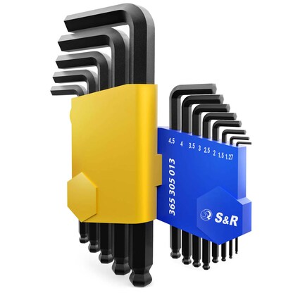 Artikelbild für S&R Innensechskantschlüssel-Satz 365.305.013 13-teilig, Artikelnummer 316199