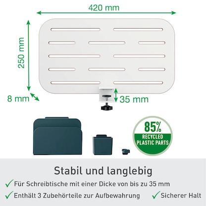 Artikelbild 9 für LEITZ Pegboard Anbau-Schreibtisch-Organizer weiß , 1 St., Artikelnummer 401537