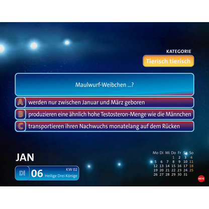 Artikelbild 8 für Heye Abreißkalender Wer weiß denn sowas 2026, 1 St., Artikelnummer 551269