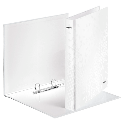 Artikelbild für LEITZ WOW Ringbuch 2-Ringe perlweiß 4,0 cm DIN A4, 1 St., Artikelnummer 656959