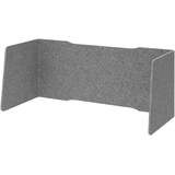 Artikelbild 1 für HAMMERBACHER Akustik-Tischtrennwand, grau 154,0 x 60,5 cm, 1 St., Artikelnummer 743173
