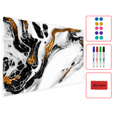 Artikelbild 1 für ALLboards Magnettafel 60,0 x 40,0 cm Marmor gold/weiß, Artikelnummer 502108