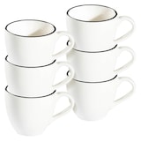 Artikelbild 1 für ID Fine Espressotasse Modest Black Alzar weiß 0,08 l, 12 St., Artikelnummer 633796