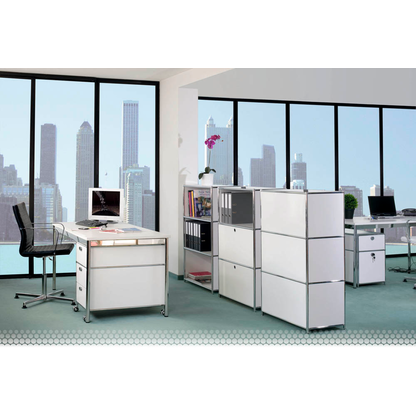 Artikelbild 5 für viasit Aktenregal System4 weiß 40,4 x 40,4 x 155,7 cm, 1 St., Artikelnummer 214395