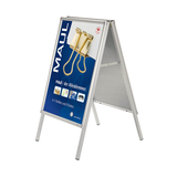 Artikelbild 1 für MAUL Kundenstopper MAULpublic silber DIN A1 2 Fächer 75,6 x 62,4 x 111,5 cm, 1 St., Artikelnummer 531347