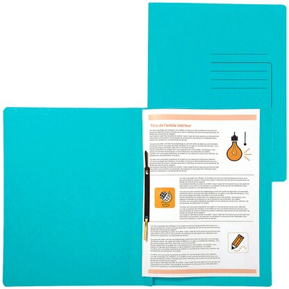 Artikelbild für Exacompta Schnellhefter Karton hellblau DIN A4, 25 St., Artikelnummer 286676