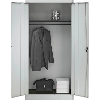 Artikelbild für mauser Stahlschrank 790126A0 lichtgrau 1 Fachboden 95,0 x 50,0 x 195,0 cm, aufgebaut, 1 St., Artikelnummer 600433