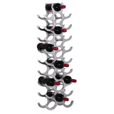 Artikelbild 1 für WOHNLING Weinregal silber 31,0 x 14,0 x 98,0 cm, 1 St., Artikelnummer 904534