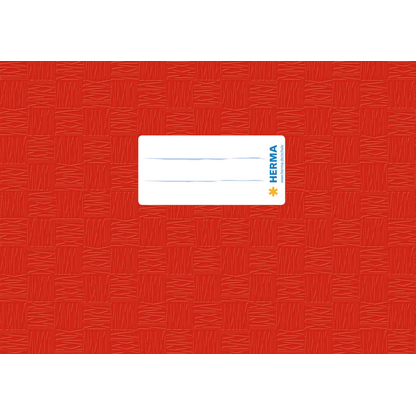 Artikelbild für HERMA Heftumschlag mit Baststruktur rot Kunststoff DIN A5 quer, Artikelnummer 972331