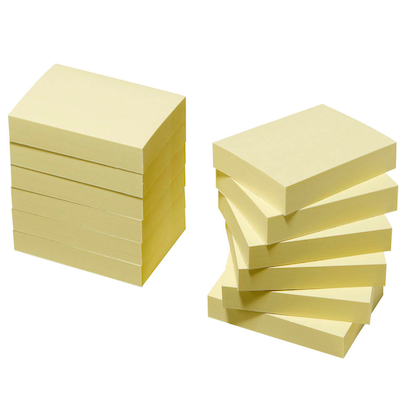 Artikelbild 6 für Post-it® Haftnotizen 653 gelb, 12 Blöcke, Artikelnummer 390021