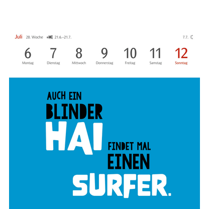 Artikelbild 9 für Harenberg Postkartenkalender Typo Sprüche 2026, 1 St., Artikelnummer 551289
