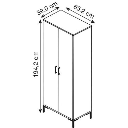 Artikelbild 2 für MÖBELPARTNER Aktenschrank 2000, 701511 landhaus-eiche 4 Fachböden 65,2 x 39,0 x 194,2 cm, Artikelnummer 183992