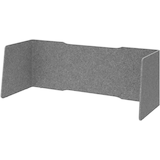 Artikelbild 1 für HAMMERBACHER Akustik-Tischtrennwand, grau 174,0 x 60,5 cm, 1 St., Artikelnummer 743181
