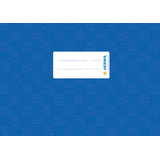 Artikelbild 1 für HERMA Heftumschlag mit Baststruktur blau Kunststoff DIN A5 quer, Artikelnummer 972352