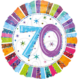 Artikelbild 1 für amscan® Folienballon Zahl 70 bunt, 1 St., Artikelnummer 252504