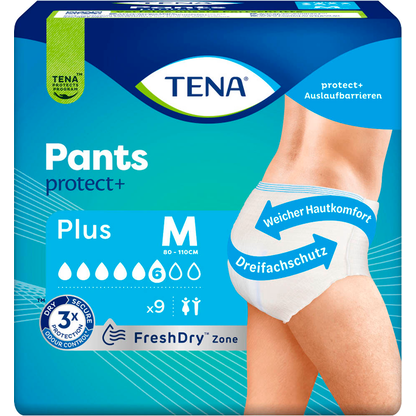Artikelbild für TENA Inkontinenzhosen Pants protect+ Plus, 9 St., Artikelnummer 688422