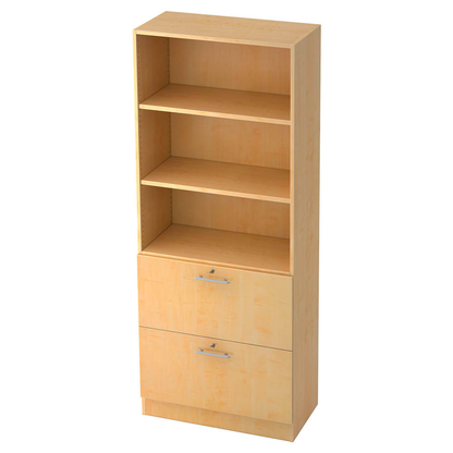 Artikelbild für HAMMERBACHER Regalschrank Gradeo, V7300/3/3/RE ahorn 80,0 x 42,0 x 200,4 cm, 1 St., Artikelnummer 628293