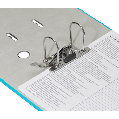 Artikelbild 2 für bene No.1 Power Ordner türkis Kunststoff 8,0 cm DIN A4, 1 St., Artikelnummer 185181