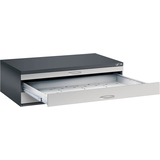 Artikelbild 1 für CP 7200 Planschrank schwarzgrau, weißaluminium 3 Schubladen 135,0 x 96,0 x 42,0 cm, 1 St., Artikelnummer 682498