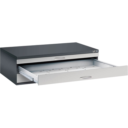 Artikelbild für CP 7200 Planschrank schwarzgrau, weißaluminium 3 Schubladen 135,0 x 96,0 x 42,0 cm, 1 St., Artikelnummer 682498