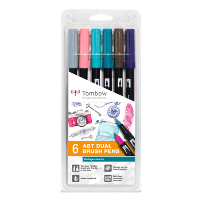 Artikelbild für Tombow ABT Dual Brush-Pens farbsortiert, 1 Set, Artikelnummer 300097