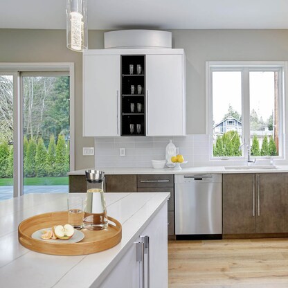 Artikelbild 3 für relaxdays Tablett braun rund Ø 38,5 cm, Artikelnummer 360954