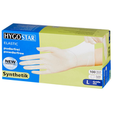 Artikelbild 1 für HYGOSTAR unisex Einmalhandschuhe ELASTIC weiß Größe L, 100 St., Artikelnummer 195642