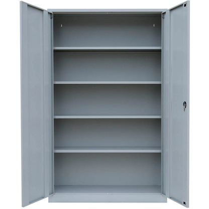 Artikelbild 3 für LÜLLMANN Stahlschrank 530370 lichtgrau 4 Fachböden 120,0 x 42,2 x 195,0 cm, aufgebaut, 1 St., Artikelnummer 182859