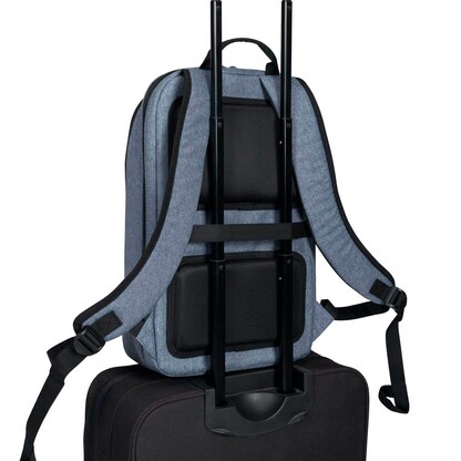 Artikelbild 8 für DICOTA Laptop-Rucksack Slim Eco MOTION Kunstfaser denim blau bis 35,8 cm (14,1 Zoll), Artikelnummer 281729
