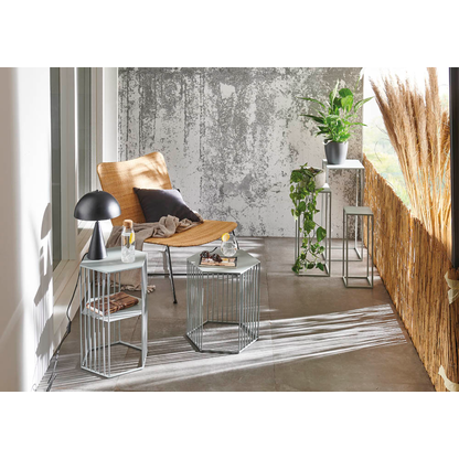 Artikelbild 3 für HAKU Möbel Pflanzenständer-Set Valletta 2 Metall grau, 3 St., Artikelnummer 650166