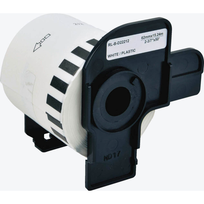 Artikelbild 2 für G&G Etikettenrollen für Etikettendrucker ersetzt brother DK-22212 weiß, 62,0 mm x 15,24 m, 1 x, Artikelnummer 665519