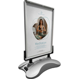 Artikelbild 1 für LMG Kundenstopper silber DIN A1 2 Fächer 80,0 cm 137,0 cm, 1 St., Artikelnummer 272007