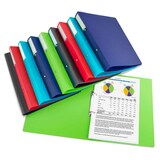 Artikelbild 1 für RAPESCO® ECO Ringbuch 2-Ringe je 2x grün, rot, schwarz, dunkelblau, hellblau 3,8 cm DIN A4, 10 St., Artikelnummer 782674