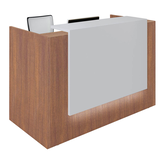 Artikelbild 1 für Quadrifoglio Empfangstheke gerade, nussbaum, weiß 166,0 x 88,0 x 113,0 cm, Artikelnummer 370080