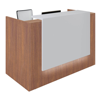 Artikelbild für Quadrifoglio Empfangstheke gerade, nussbaum, weiß 166,0 x 88,0 x 113,0 cm, Artikelnummer 370080