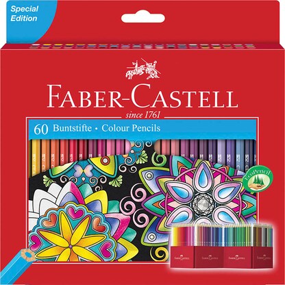 Artikelbild für FABER-CASTELL Buntstifte farbsortiert, 60 St., Artikelnummer 819312