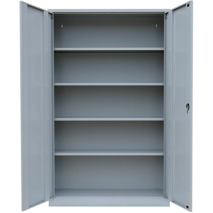 Artikelbild 3 für LÜLLMANN Stahlschrank 530380 lichtgrau 4 Fachböden 120,0 x 60,0 x 195,0 cm, aufgebaut, 1 St., Artikelnummer 182869