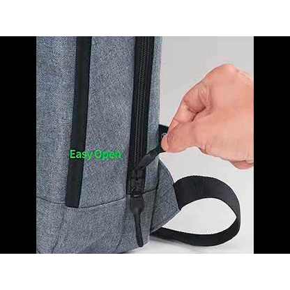 Artikelbild 9 für DICOTA Laptop-Rucksack Slim Eco MOTION Kunstfaser denim blau bis 35,8 cm (14,1 Zoll), Artikelnummer 281729