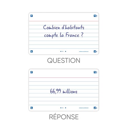 Artikelbild 4 für OXFORD Karteikarten FLASH 2.0 DIN A7 weiß liniert, 80 St., Artikelnummer 371538