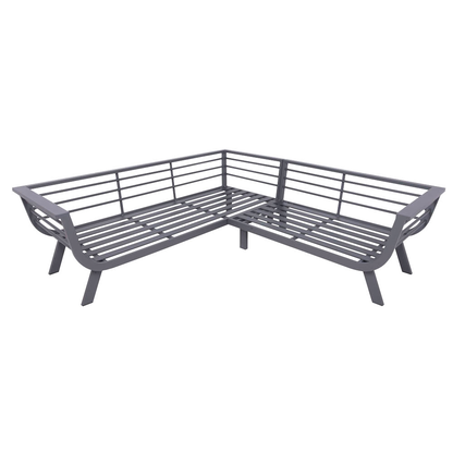 Artikelbild 3 für Garden Pleasure Loungegruppe AURELIA hellgrau, dunkelgrau Metall, 13-teilig, Artikelnummer 379984