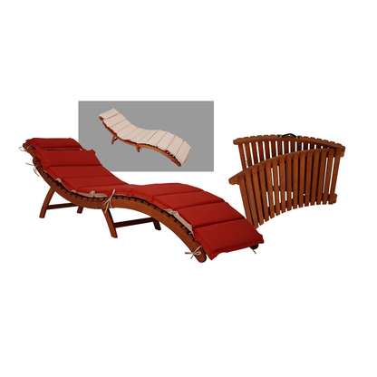 Artikelbild 3 für Garden Pleasure Sonnenliege NASSAU natur Holz, Artikelnummer 310977