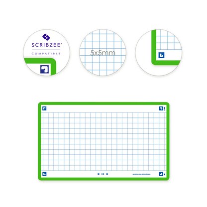 Artikelbild 5 für OXFORD Karteikarten FLASH 2.0 DIN A7 weiß, grün kariert, 80 St., Artikelnummer 371466