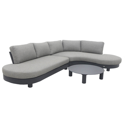 Artikelbild 2 für BEST Loungegruppe Salerno anthrazit Kunststoff, Metall, 3-teilig, Artikelnummer 660286