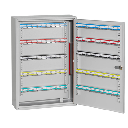 Artikelbild 5 für ISS Regensburg Schlüsselkasten lichtgrau mit 150 Haken, Zylinderschloss, 38,0 x 14,0 x 55,0 cm, 1 St., Artikelnummer 666487