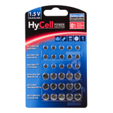 Artikelbild 1 für HyCell Knopfzellen-Set Alkali-Mangan 1,5 V, 30 St., Artikelnummer 891212