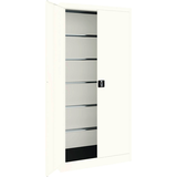 Artikelbild 1 für mauser Stahlschrank BF 4 PLE - 9010/9010 reinweiß keine Fachböden 95,0 x 42,0 x 195,0 cm, aufgebaut, 1 St., Artikelnummer 600484