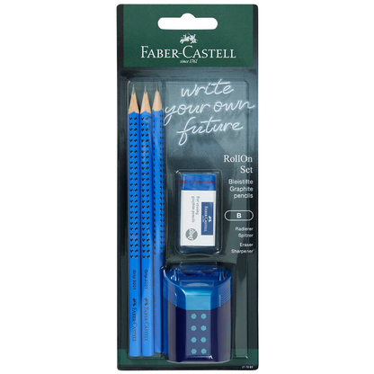 Artikelbild für FABER-CASTELL GRIP 2001 Bleistift-Set B blau, 1 Set, Artikelnummer 278188