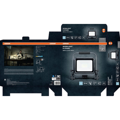 Artikelbild 5 für OSRAM WORKLIGHT VALUE R-STAND LED Außenleuchte schwarz, dunkelgrau 30 W, Artikelnummer 709786