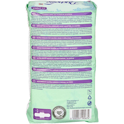 Artikelbild 5 für Duchesse Binden Ultra Lang mit Flügeln für mittlere bis starke Tage, 24 St., Artikelnummer 902351