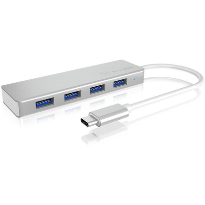 Artikelbild für RaidSonic ICY BOX® USB-Hub IB-HUB1425-C3 4-fach silber, Artikelnummer 492977